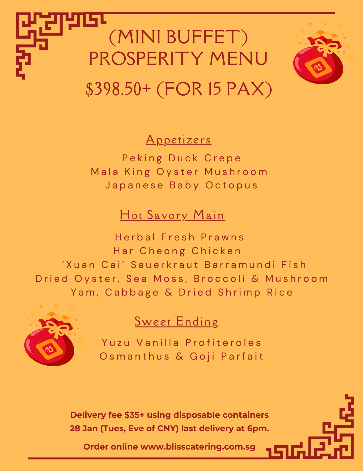 Mini Buffet - Prosperity Menu CNY 2025