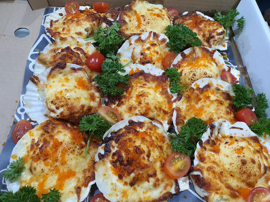 Sharing Bliss -  Scallops Rockefeller