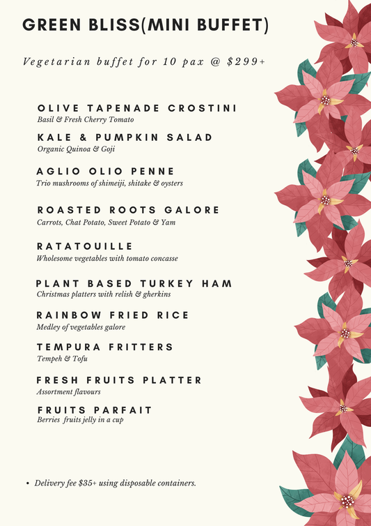 Green Bliss Christmas - Mini Buffet for 10 Pax