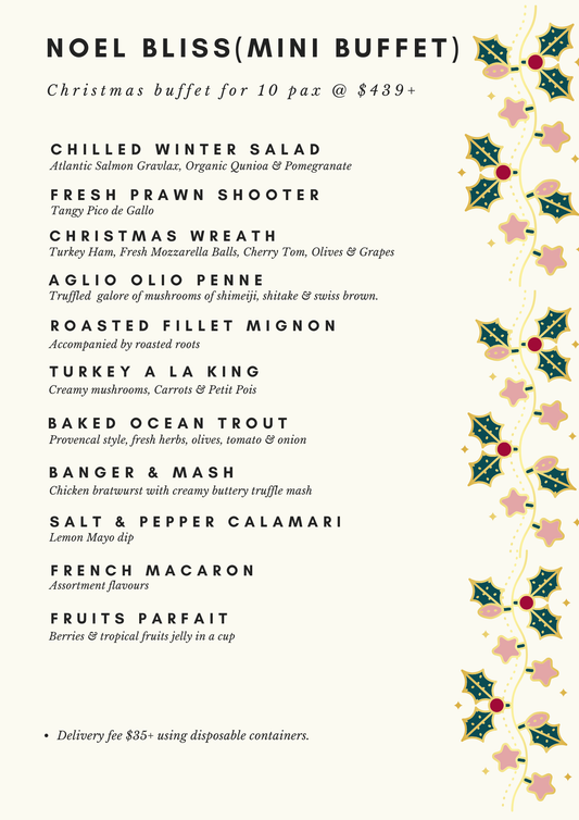 Noel Bliss Christmas - Mini Buffet for 10 Pax