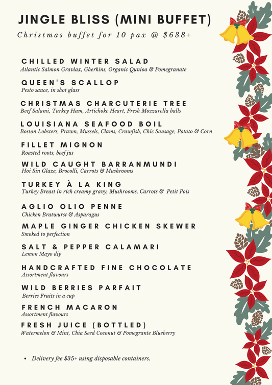 Jingle Bliss Christmas - Mini Buffet for 10 Pax
