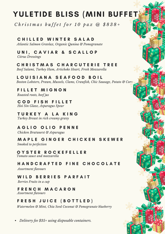 Yuletide Bliss Christmas - Mini Buffet for 10 Pax