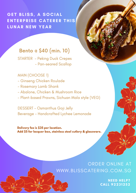 CNY Bento @ $40 (min 10 pax)