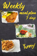 Weekly Meal Plan (14 - 18 Aug 2023) - 5 Days