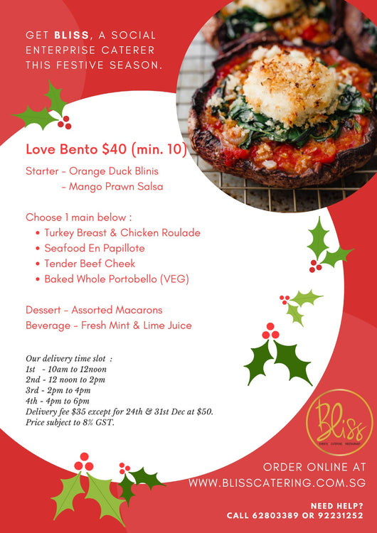 Love Bento @ $40 (min 10 pax)