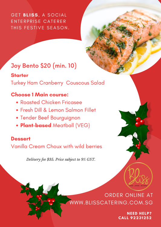 Joy Bento @ $20 (min 10 pax)