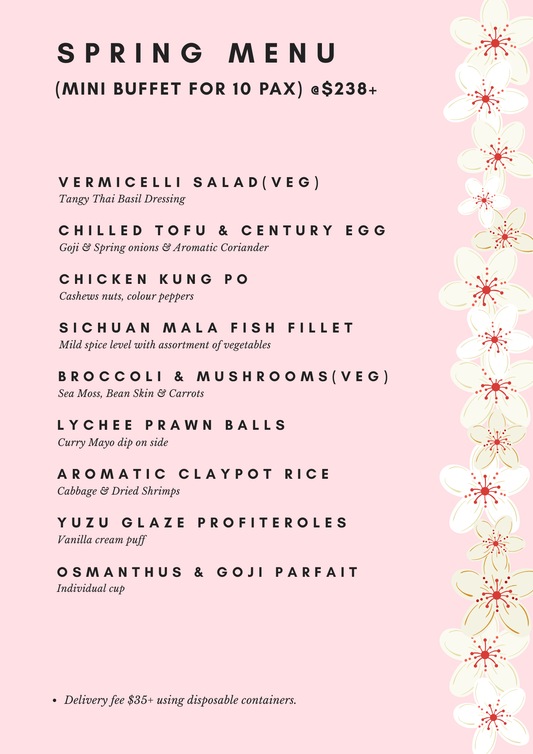 Mini Buffet - Spring Menu CNY 2026 at $238+
