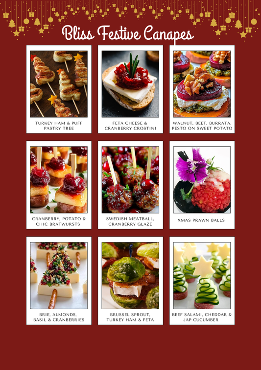 Christmas Canapé Reception @ $50 per pax (min 30 pax)