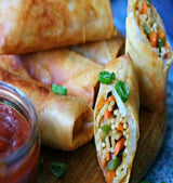 2 Nov 2023 Vegetables Coca Noodles, Spring roll (LV)