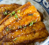 16 Nov 2023 Teriyaki Fish, , Buttered pea, Corn &  carrots with rice (LA)