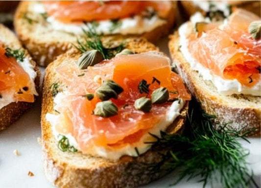 Sharing Bliss - Smoked Salmon Crostini