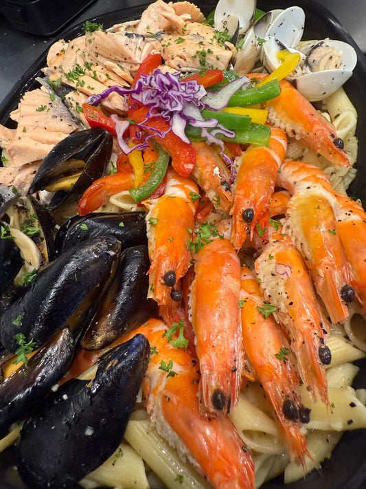 Sharing Bliss - Seafood Aglio Olio