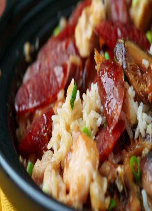 Sharing Bliss - Chicken Sausage Claypot Rice