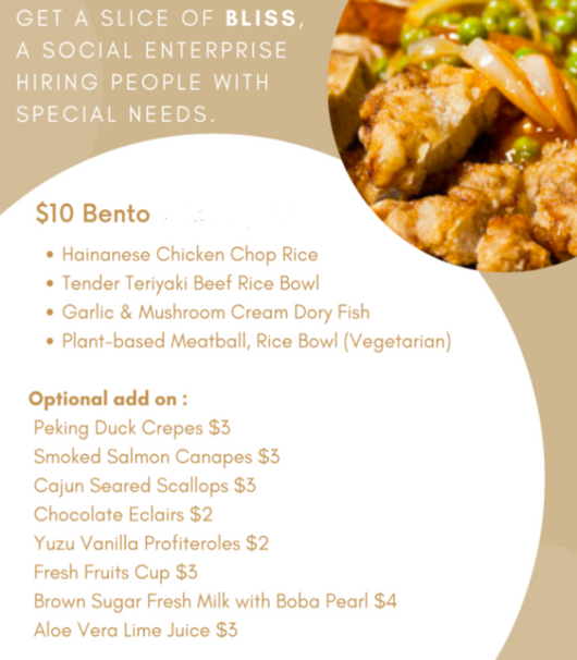 Catering - Bento @ $10+8% ($10.80) /pax (min 20 pax)