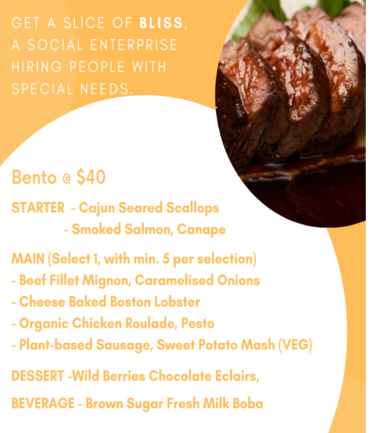Catering - Bento @ $40/pax (min 10 pax)