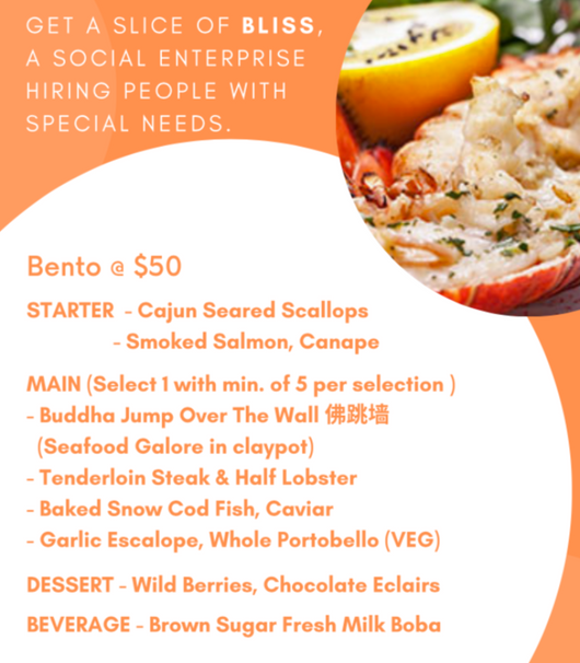 Catering - Bento @ $50/pax (min 10 pax)