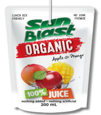 100% Organic Fruit Juice - Sun Blast