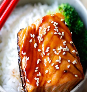 Teriyaki Salmon Rice Bowl