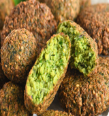 22 May 2023  - Falafel ,Corn, Carrots & Garden Peas with Brown Rice (LV)